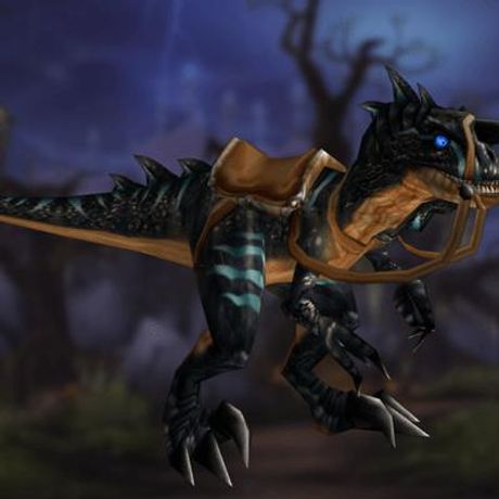 Black Primal Raptor Mount