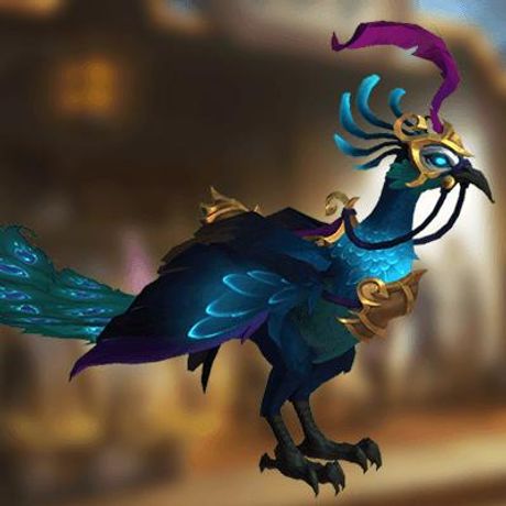 Majestic Azure Peafowl
