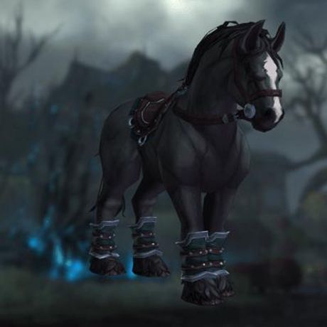 Reins of the Smoky Charger Mount