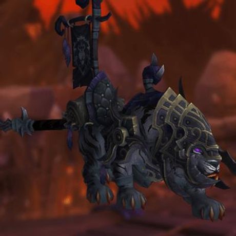 Vicious Black Warsaber Mount