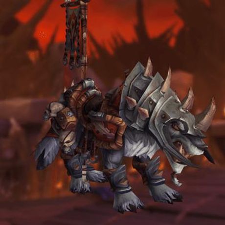 Horn of the Vicious War Wolf Mount