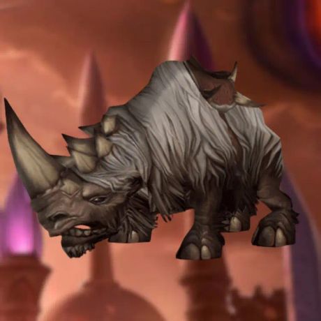 Wooly White Rhino Mount