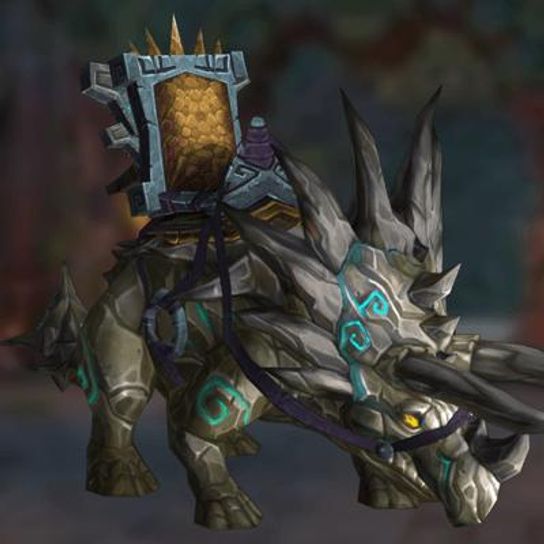 Amber Primordial Direhorn Mount