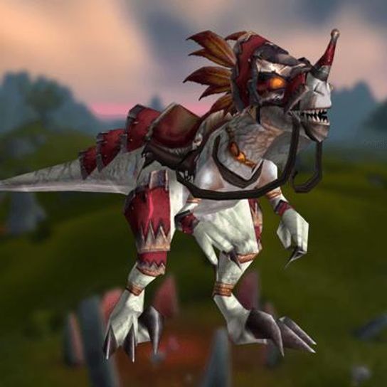 Swift Albino Raptor Mount