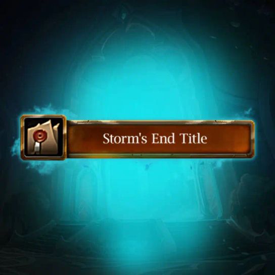 WoW Pandaria Classic Storm's End Title